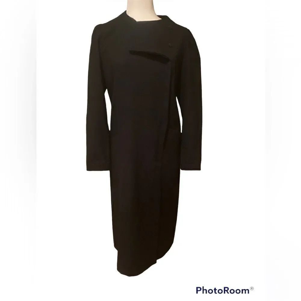 Billy Jack For Her 100% Wool Long Peacoat Black Size 9/10